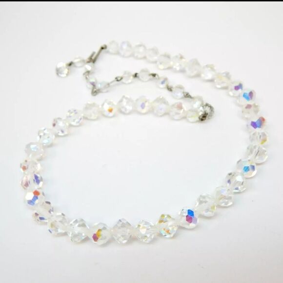 VTG Aurora Borealis Necklaces Bracelet & Earrings 193g - Picture 9 of 11